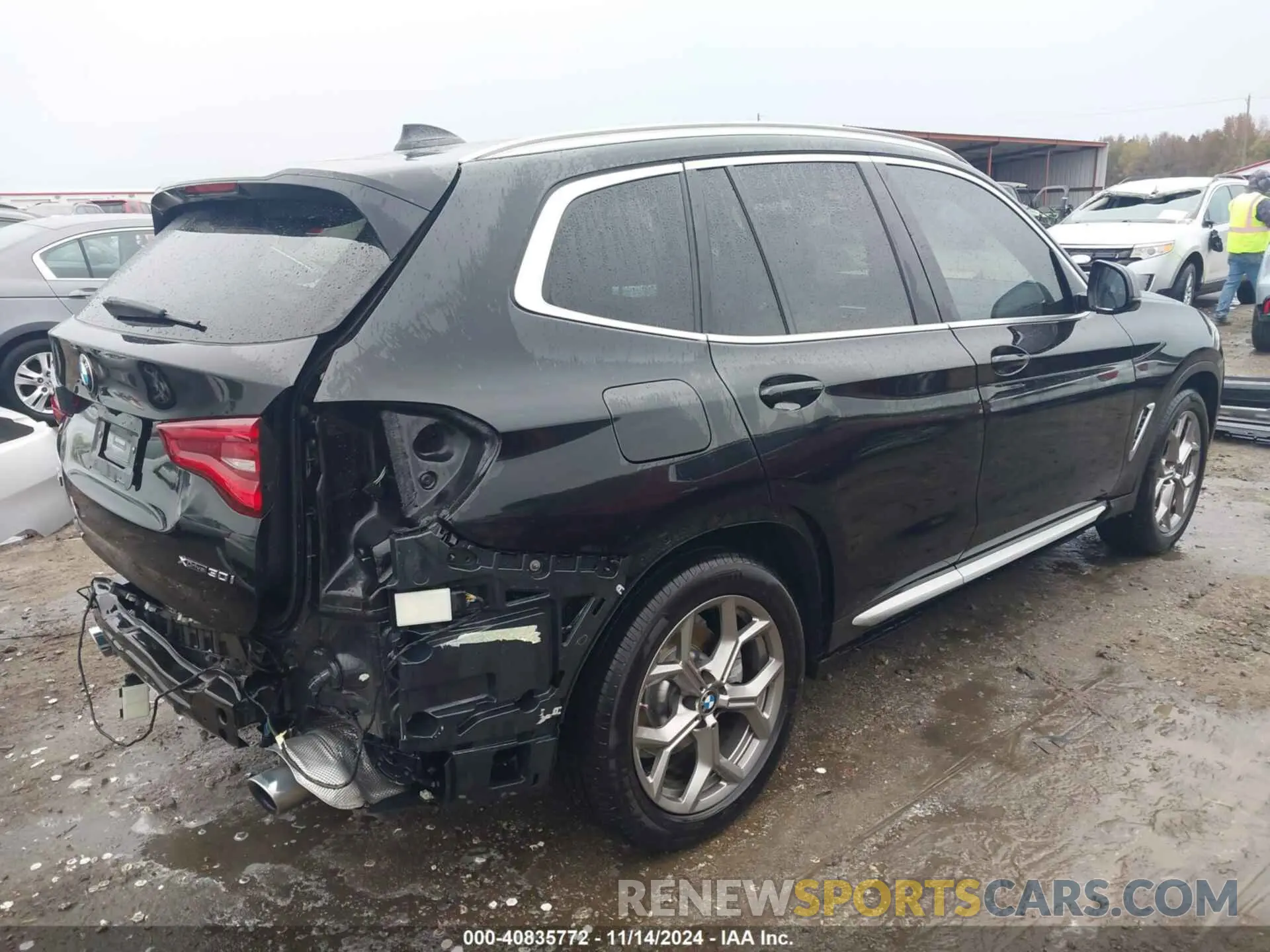4 Фотография поврежденного автомобиля 5UXTY5C09M9F25818 BMW X3 2021