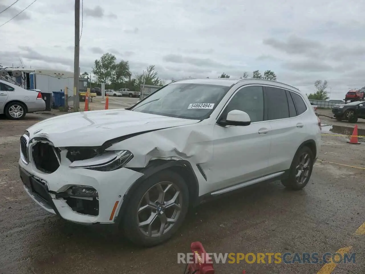 1 Фотография поврежденного автомобиля 5UXTY5C09M9F31750 BMW X3 2021