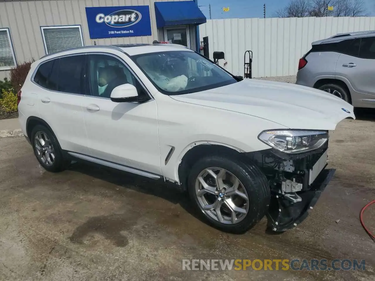 4 Фотография поврежденного автомобиля 5UXTY5C0XM9E14243 BMW X3 2021