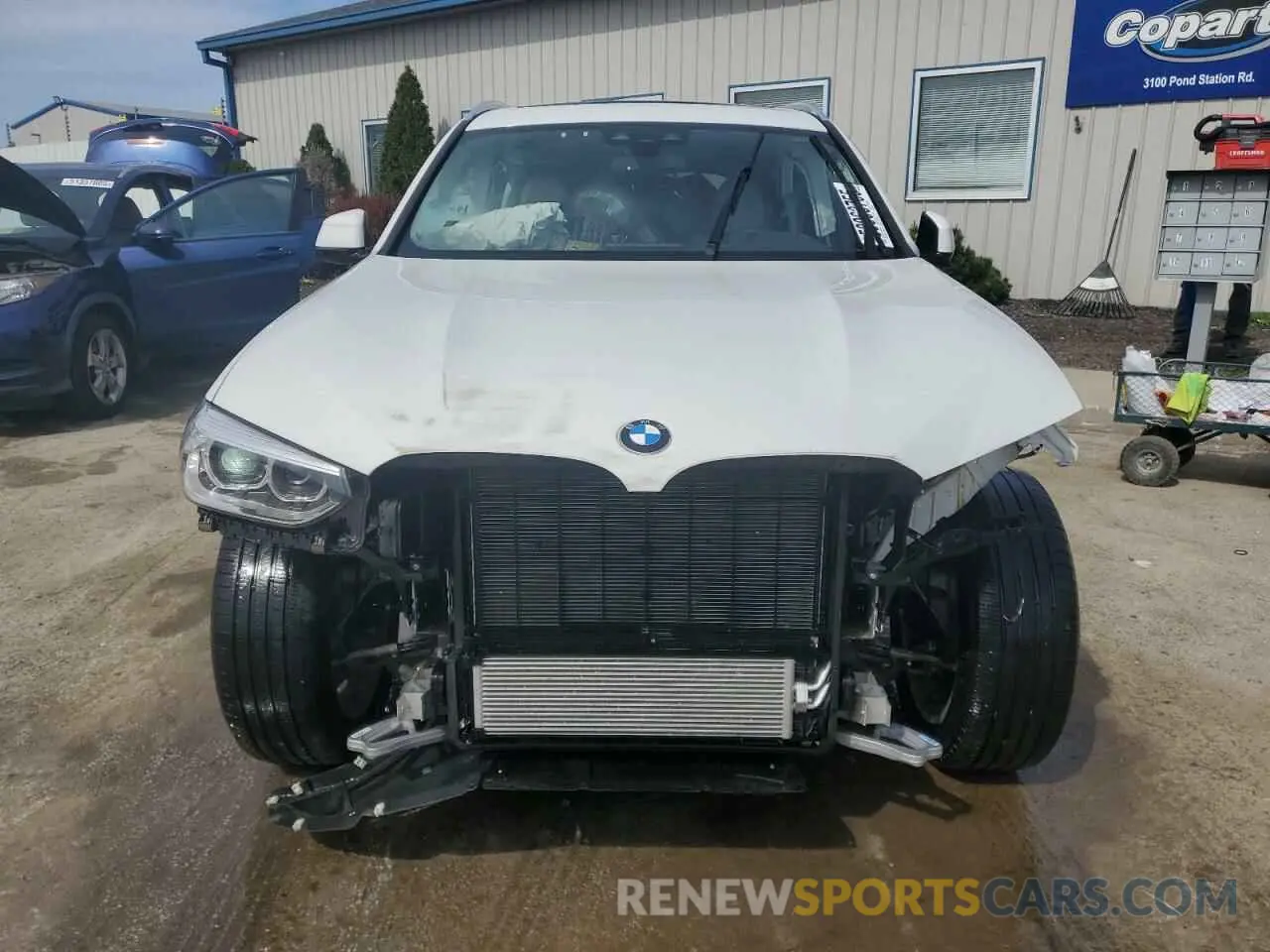 5 Фотография поврежденного автомобиля 5UXTY5C0XM9E14243 BMW X3 2021
