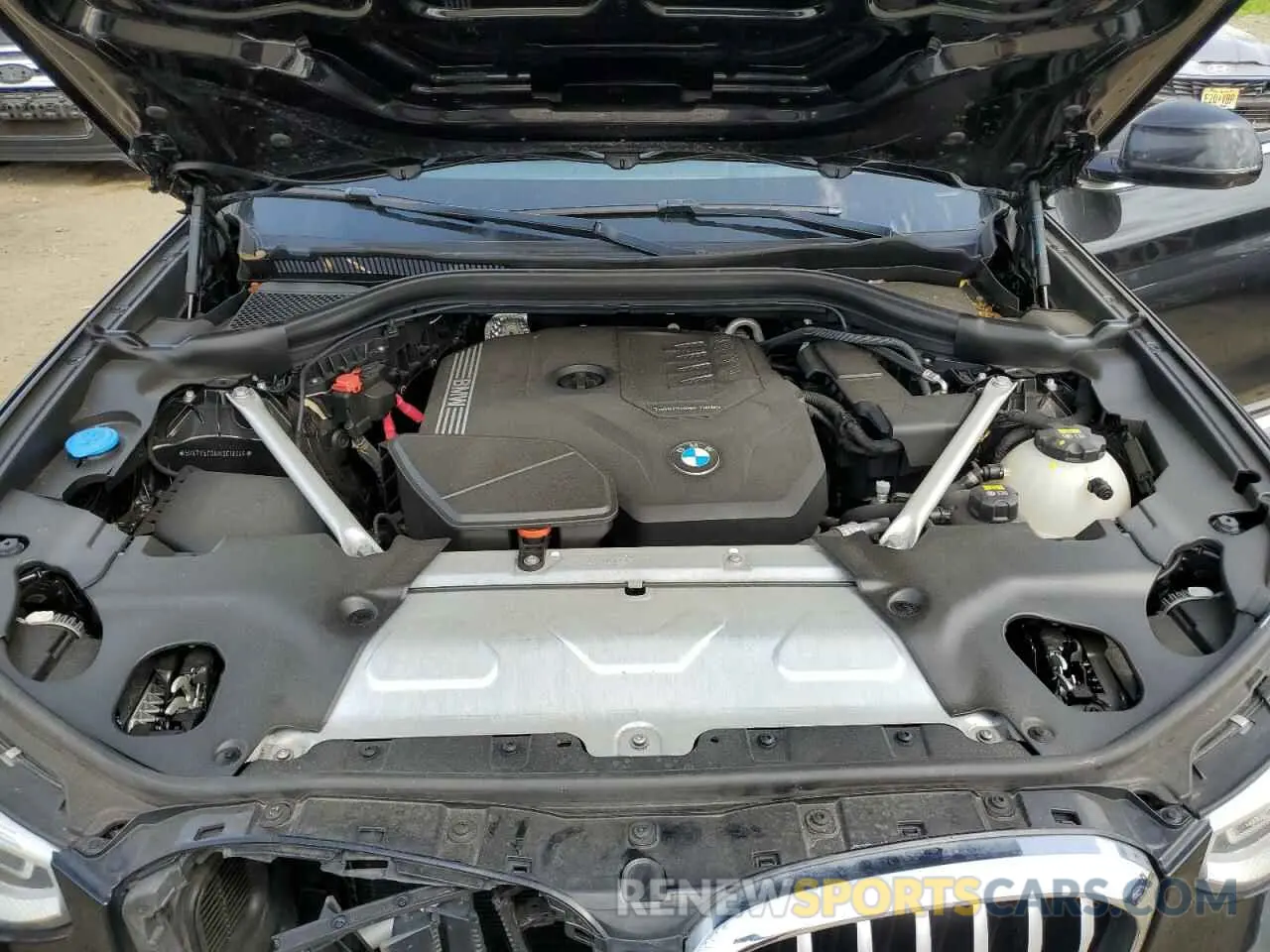 12 Фотография поврежденного автомобиля 5UXTY5C0XM9G18346 BMW X3 2021