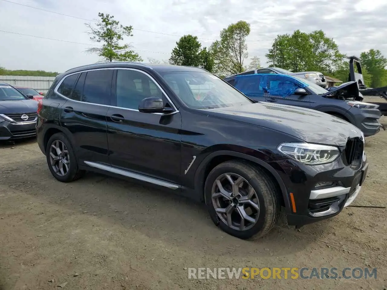 4 Фотография поврежденного автомобиля 5UXTY5C0XM9G18346 BMW X3 2021