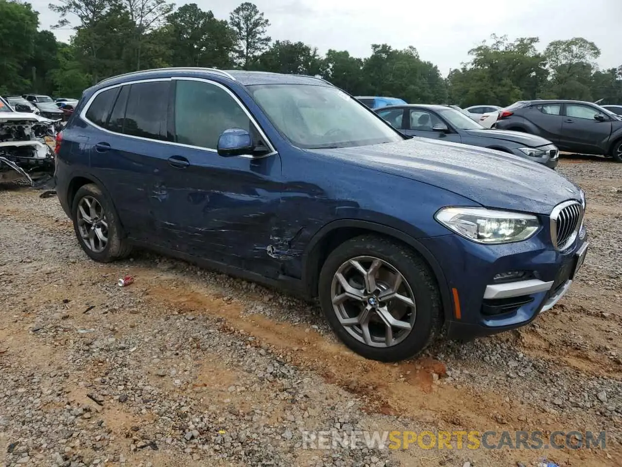 4 Фотография поврежденного автомобиля 5UXTY5C0XM9G87599 BMW X3 2021