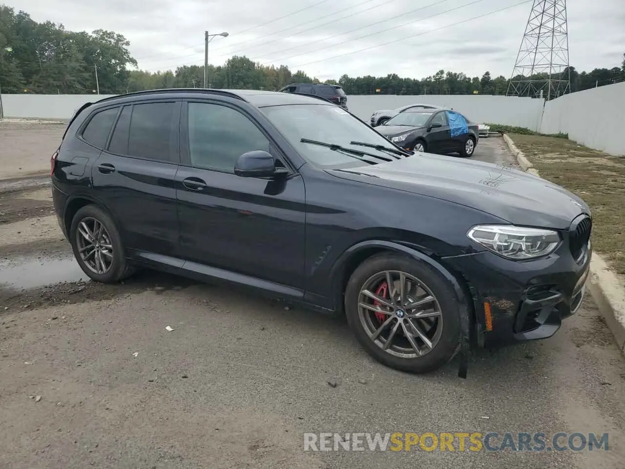 4 Фотография поврежденного автомобиля 5UXTY9C02M9G57715 BMW X3 2021