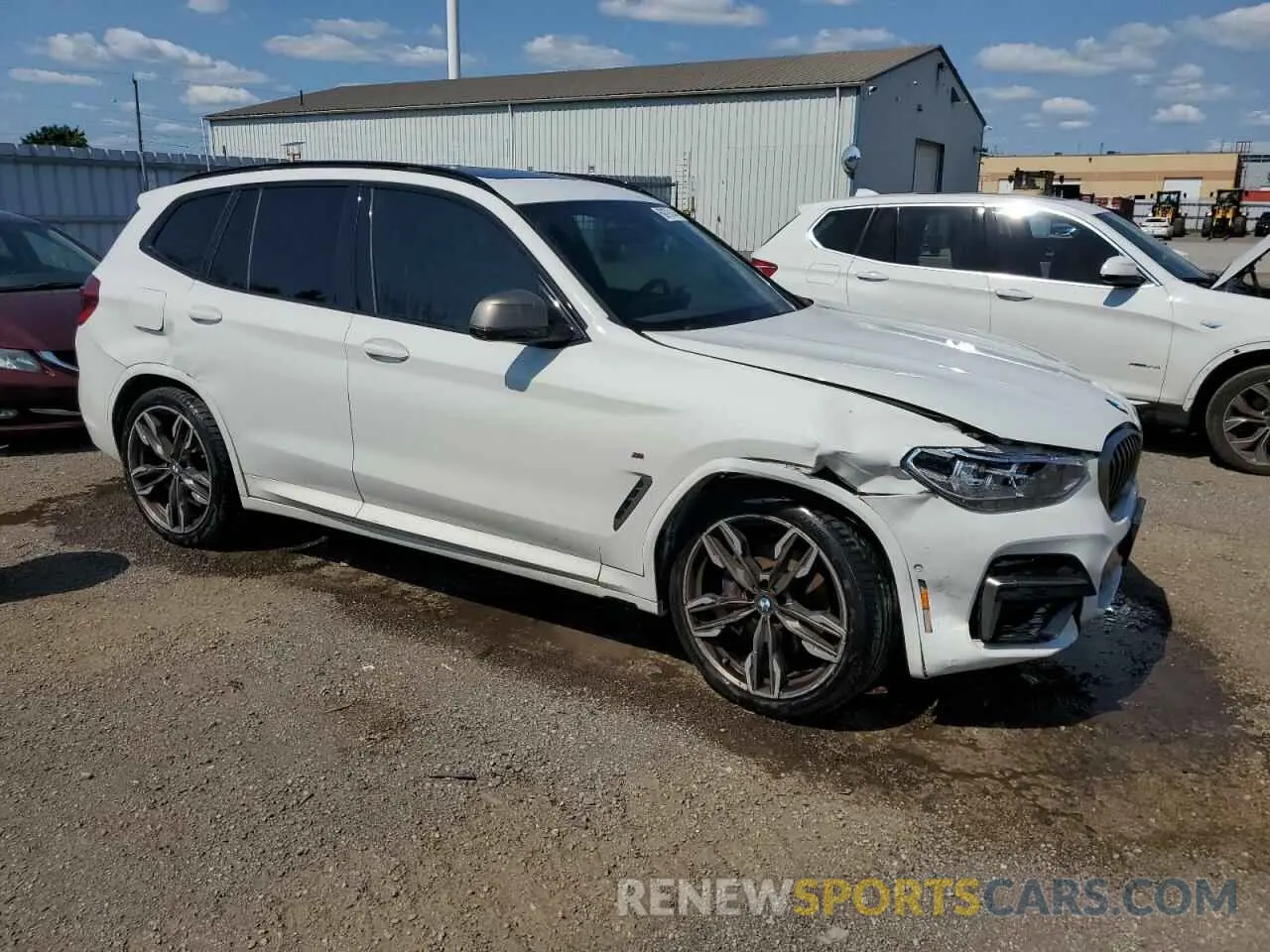 4 Фотография поврежденного автомобиля 5UXTY9C07M9E87478 BMW X3 2021