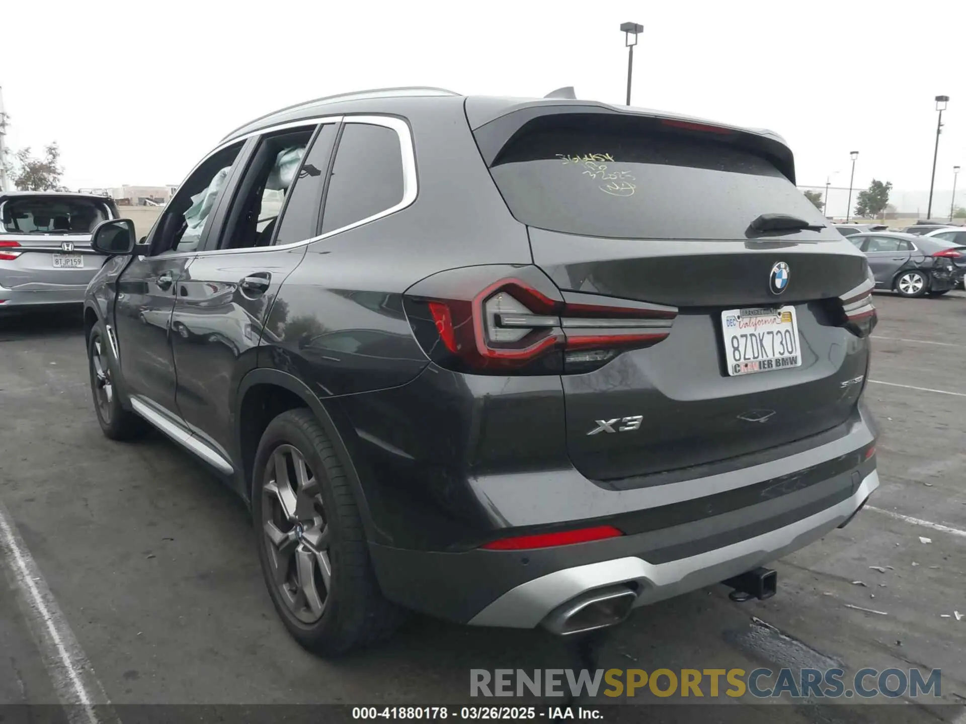 3 Фотография поврежденного автомобиля 5UX43DP00N9K14171 BMW X3 2022