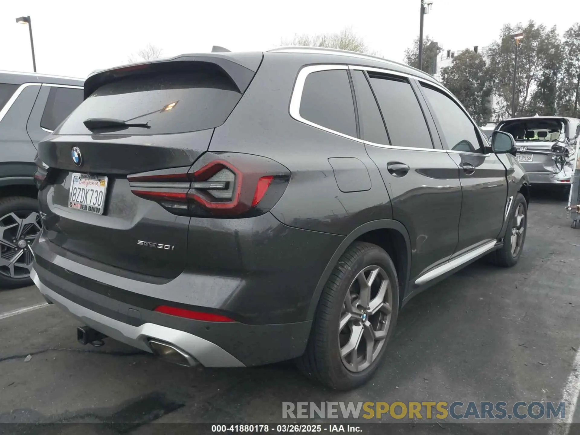 4 Фотография поврежденного автомобиля 5UX43DP00N9K14171 BMW X3 2022