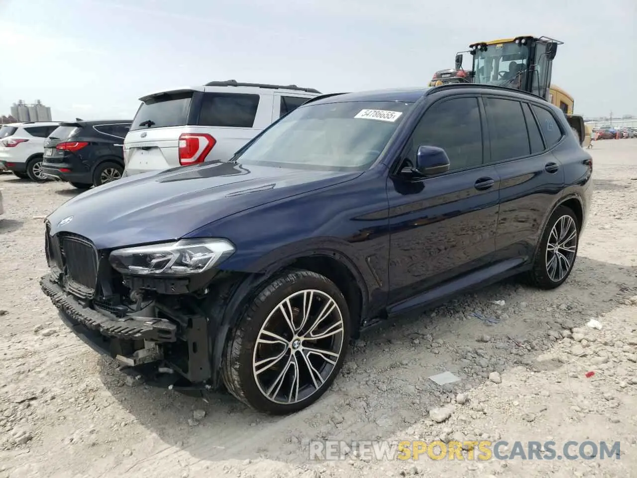 1 Photograph of a damaged car 5UX43DP00N9K52130 BMW X3 2022