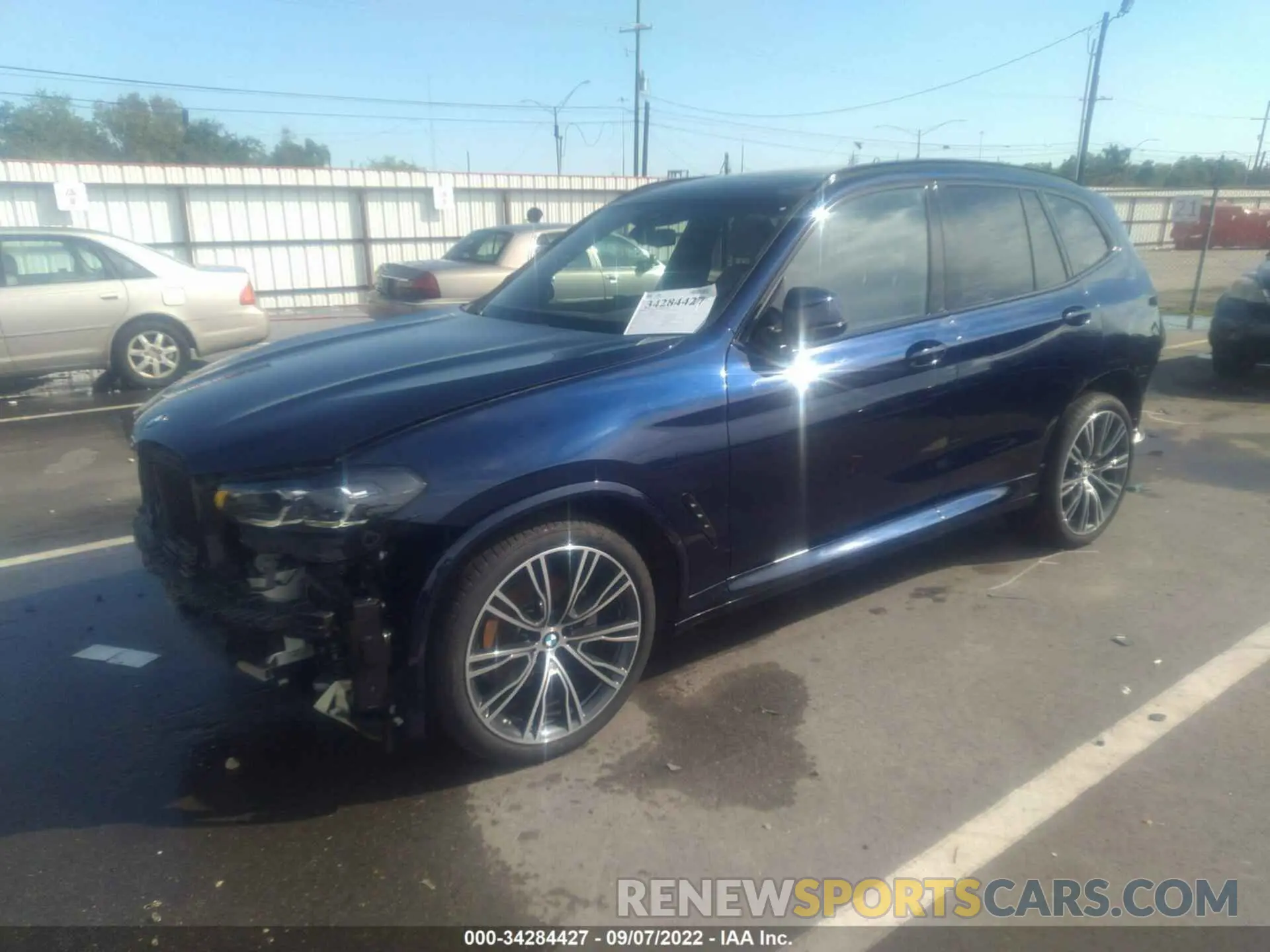 2 Фотография поврежденного автомобиля 5UX43DP09N9K68942 BMW X3 2022