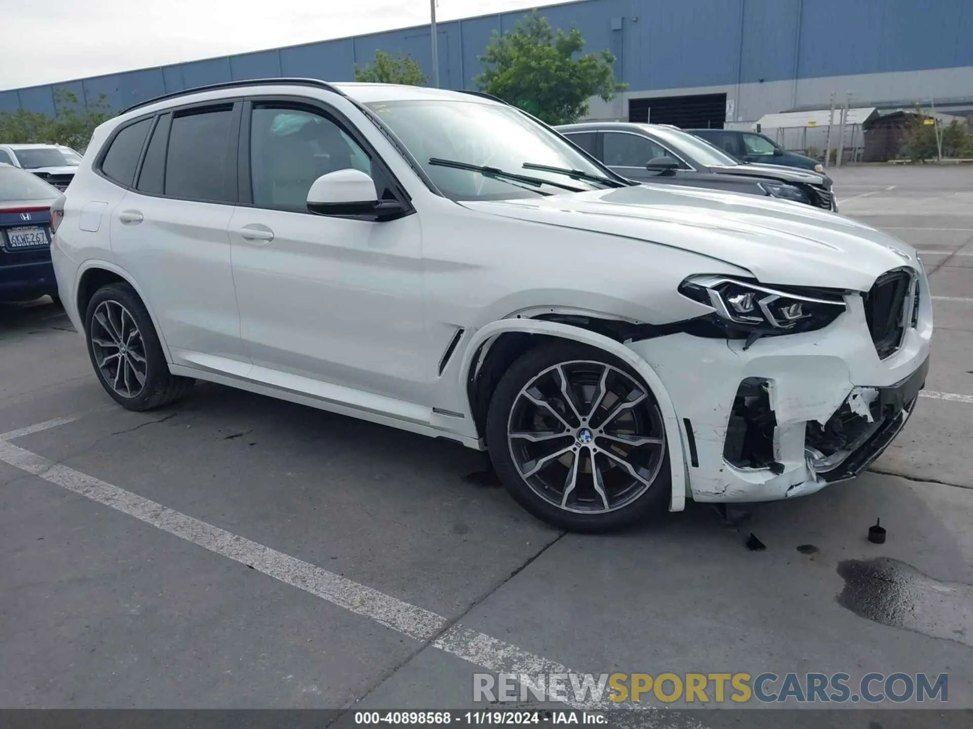 1 Фотография поврежденного автомобиля 5UX53DP00N9K29600 BMW X3 2022