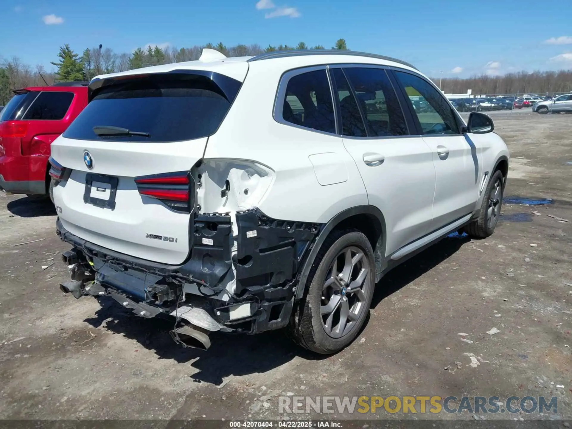 4 Фотография поврежденного автомобиля 5UX53DP02N9L43548 BMW X3 2022