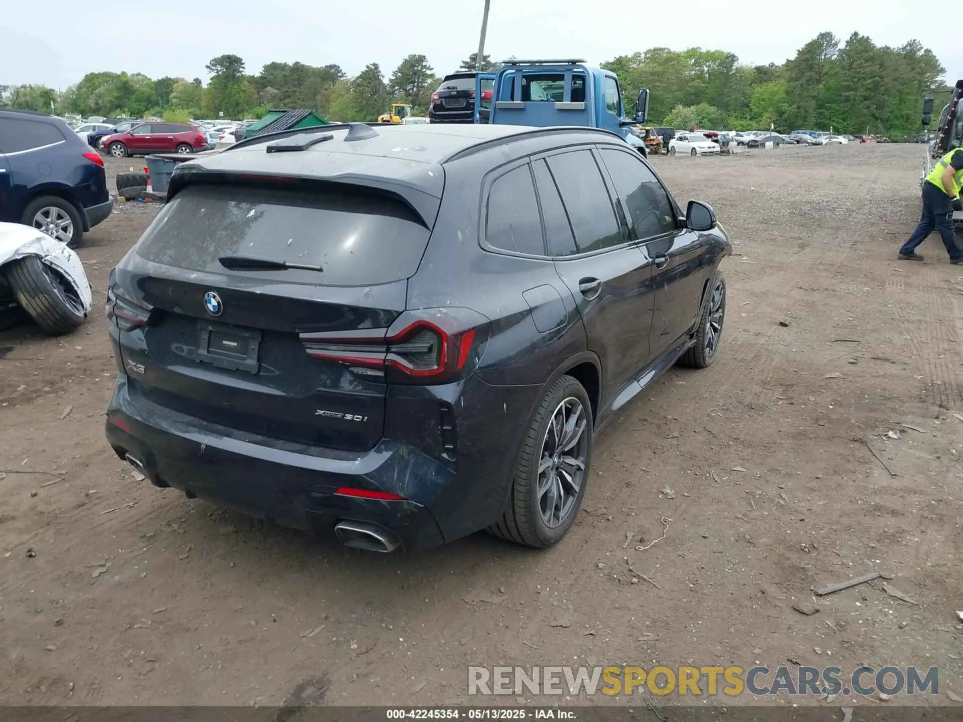 4 Фотография поврежденного автомобиля 5UX53DP03N9K52014 BMW X3 2022