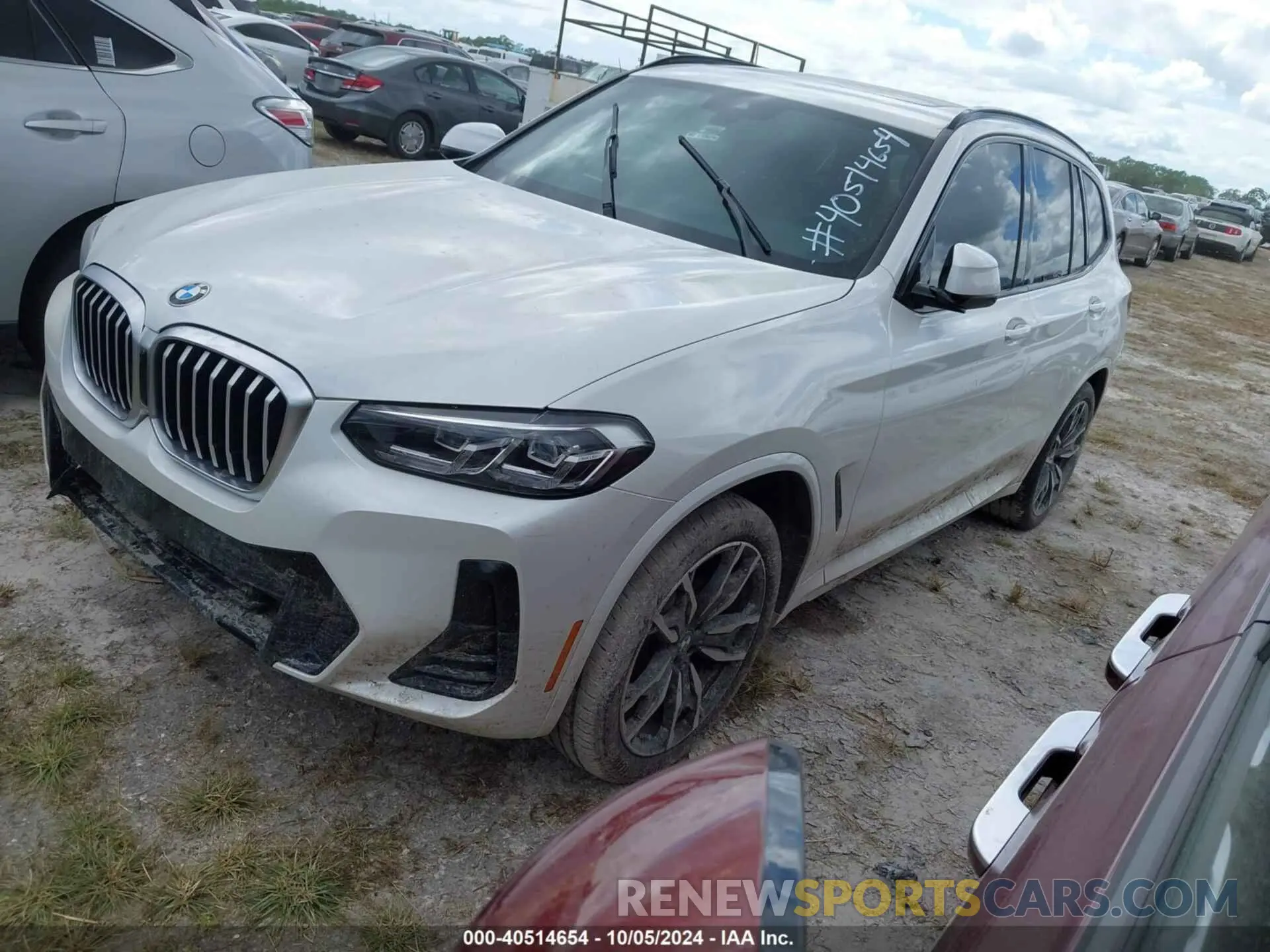 2 Photograph of a damaged car 5UX53DP04N9K84714 BMW X3 2022