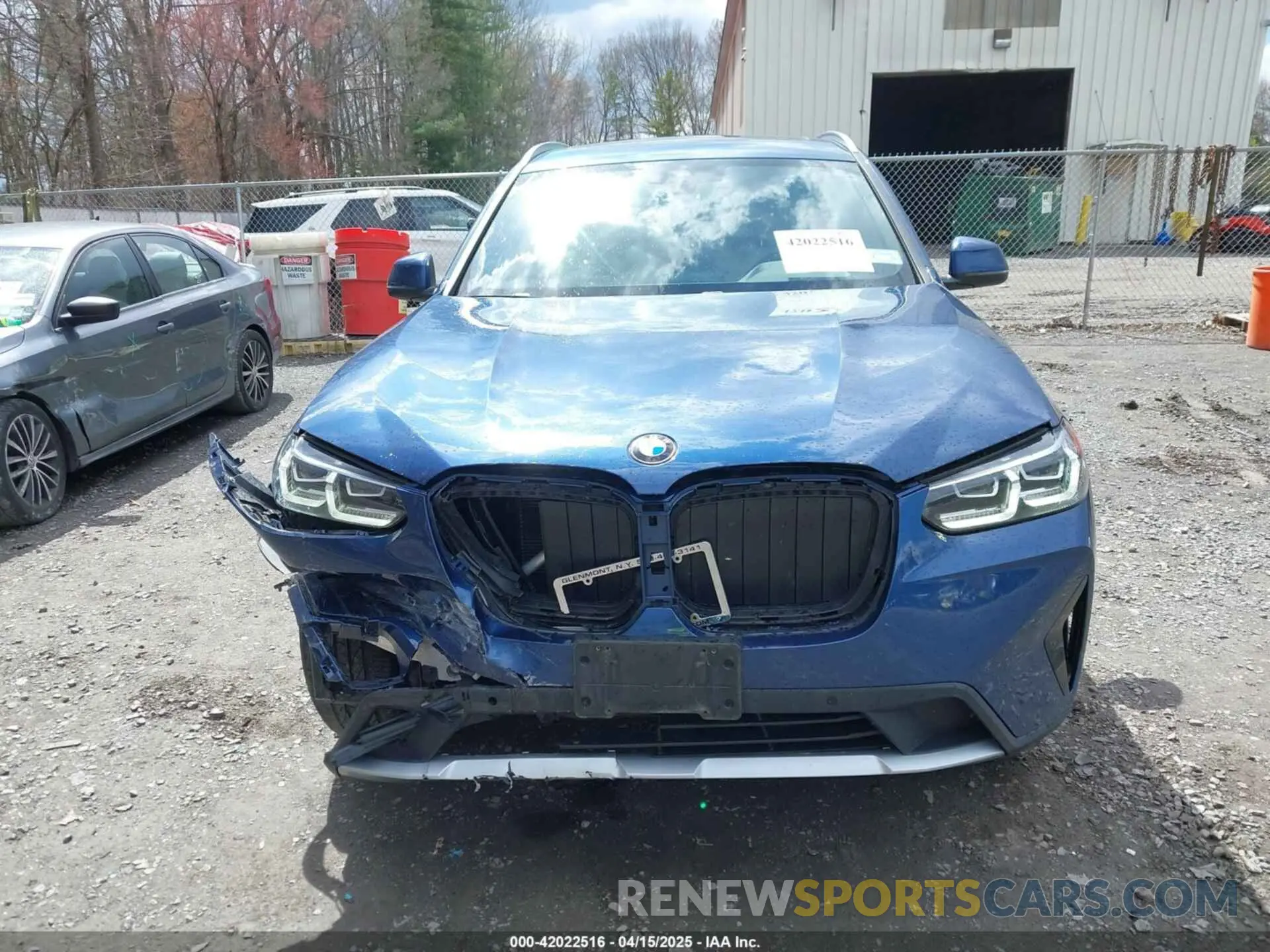 12 Photograph of a damaged car 5UX53DP04N9M16967 BMW X3 2022