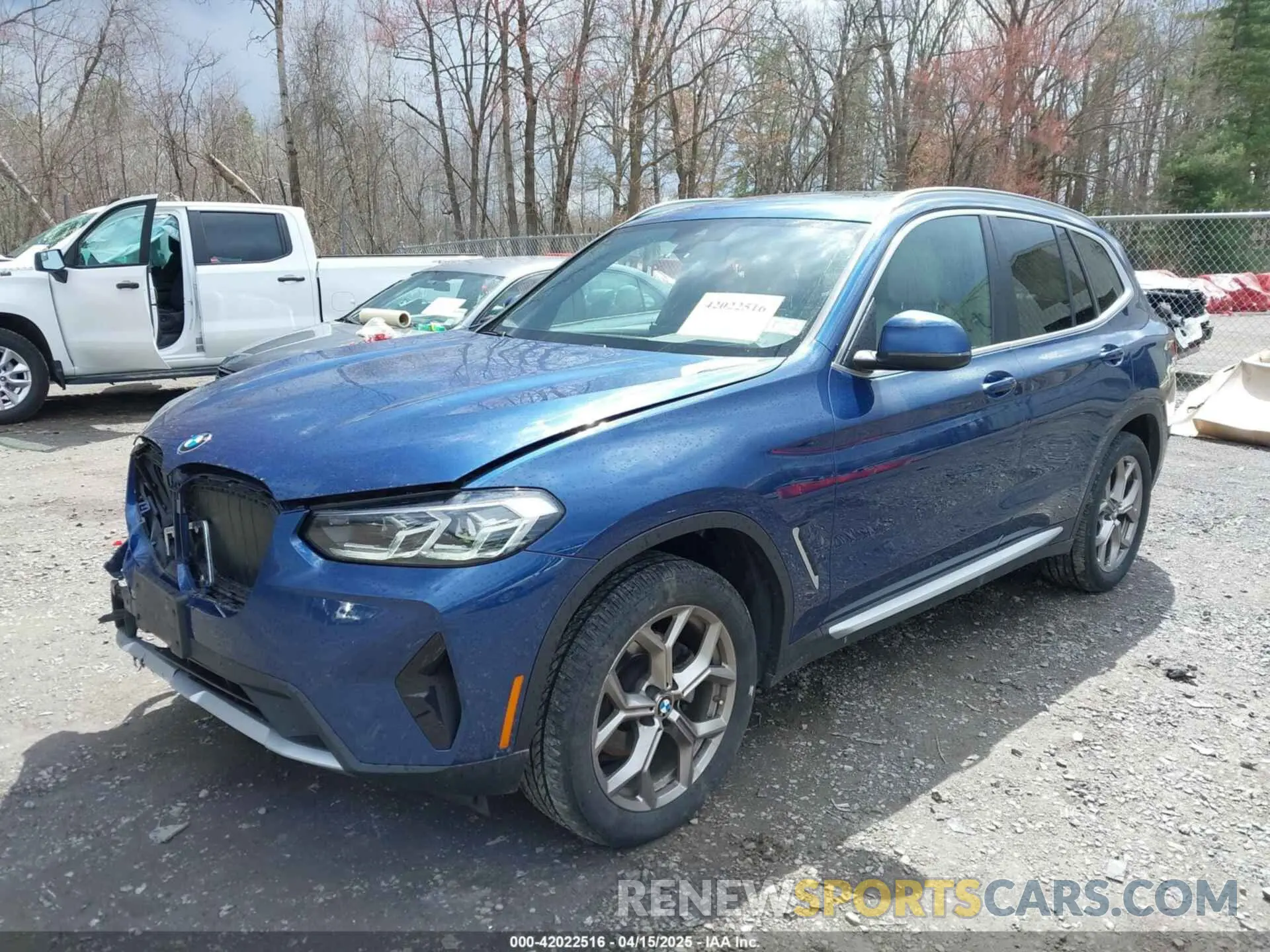 2 Photograph of a damaged car 5UX53DP04N9M16967 BMW X3 2022
