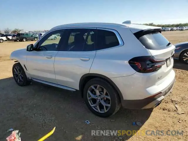2 Photograph of a damaged car 5UX53DP05N9N39743 BMW X3 2022