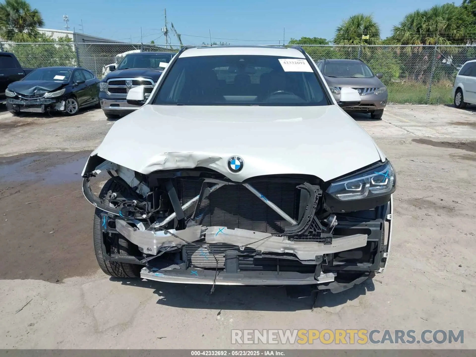 12 Фотография поврежденного автомобиля 5UX53DP06N9K02837 BMW X3 2022