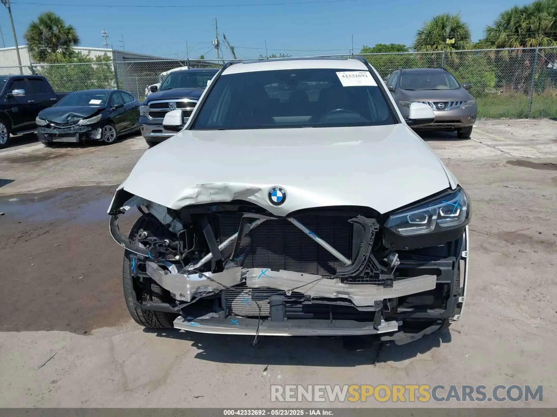 6 Фотография поврежденного автомобиля 5UX53DP06N9K02837 BMW X3 2022