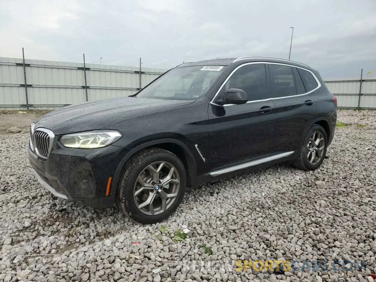 1 Photograph of a damaged car 5UX53DP06N9M22947 BMW X3 2022