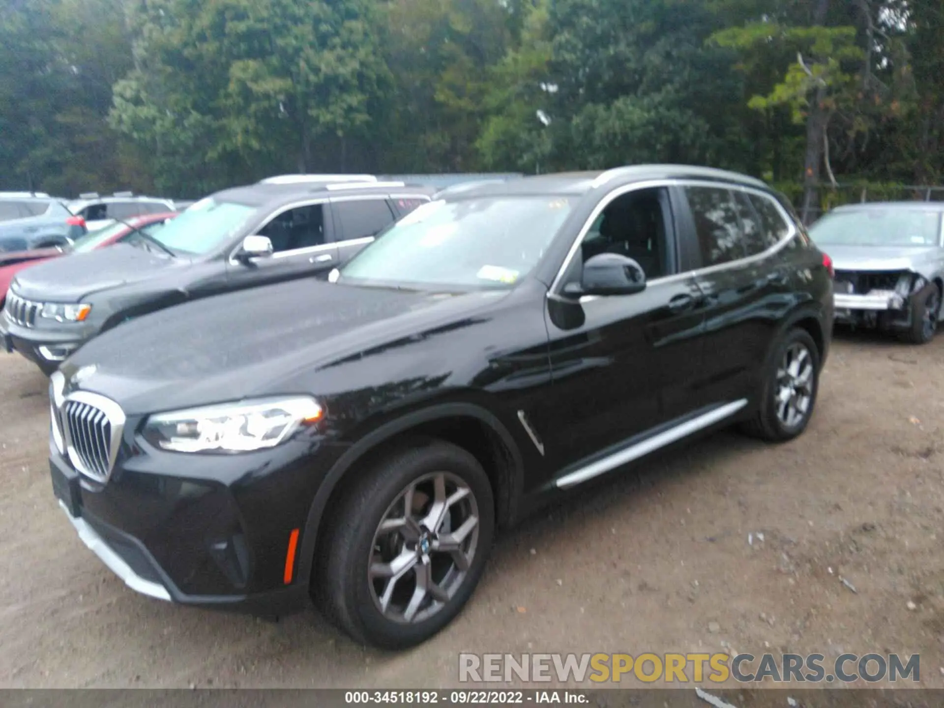 2 Фотография поврежденного автомобиля 5UX53DP08N9K32275 BMW X3 2022