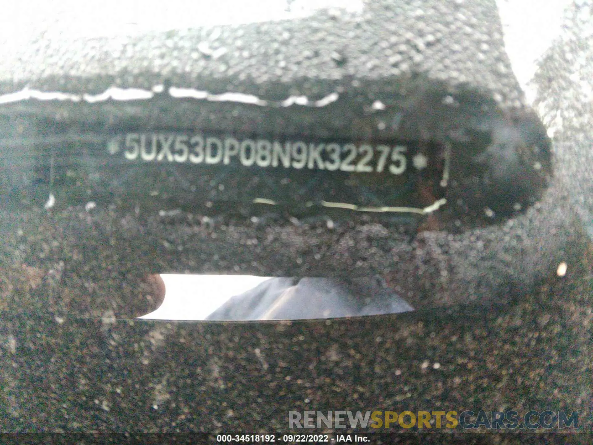 9 Фотография поврежденного автомобиля 5UX53DP08N9K32275 BMW X3 2022