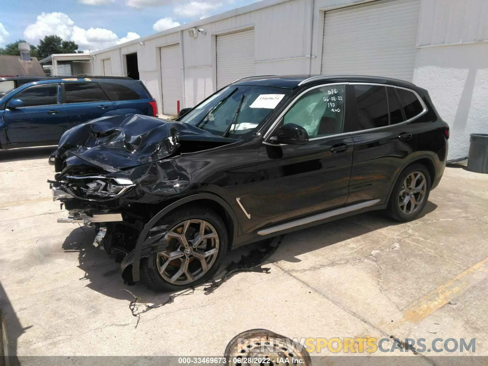 2 Фотография поврежденного автомобиля 5UX53DP09N9L36127 BMW X3 2022