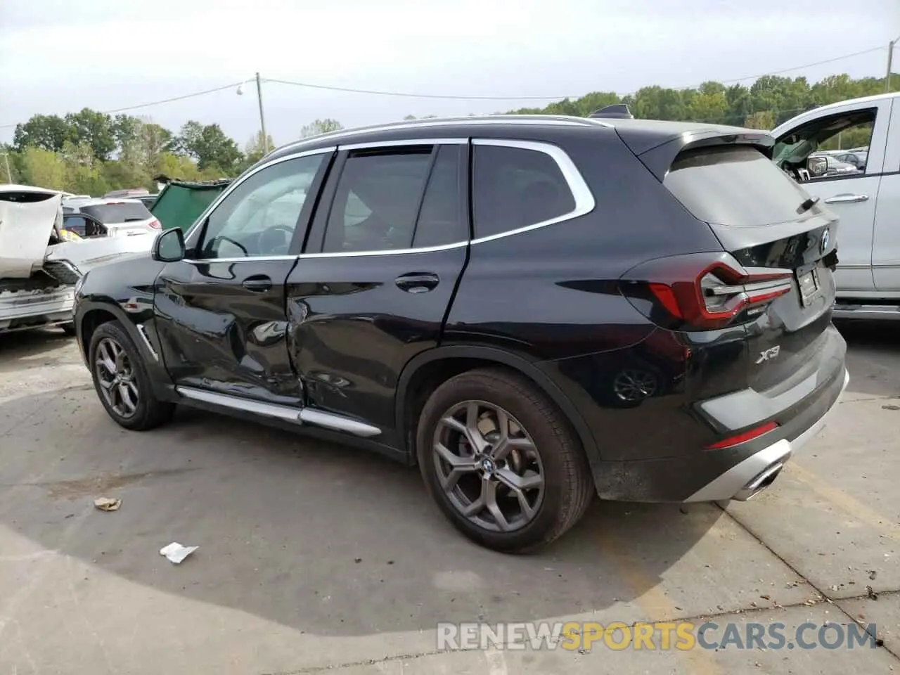 2 Фотография поврежденного автомобиля WBX47DP02NN155513 BMW X3 2022