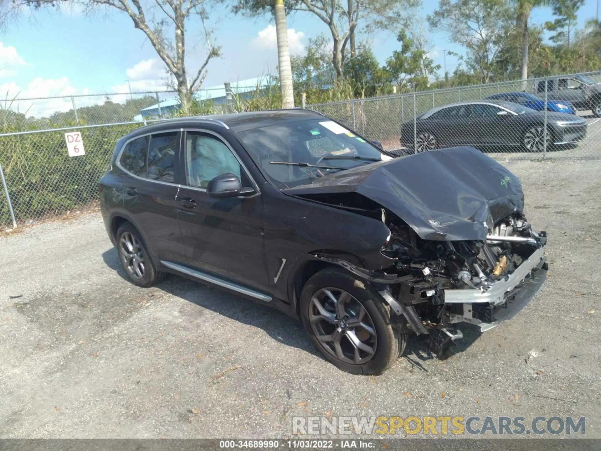 1 Фотография поврежденного автомобиля WBX47DP08NN147609 BMW X3 2022