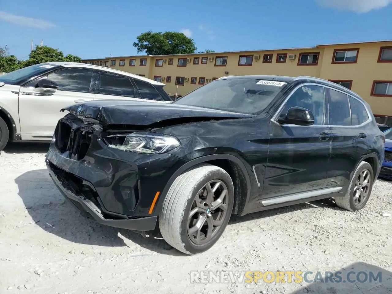 1 Фотография поврежденного автомобиля WBX47DP09NN163415 BMW X3 2022