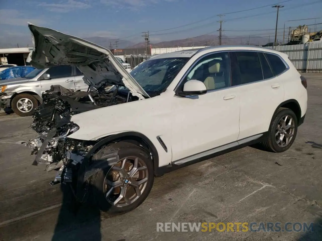 1 Photograph of a damaged car WBX47DP0XNN187089 BMW X3 2022
