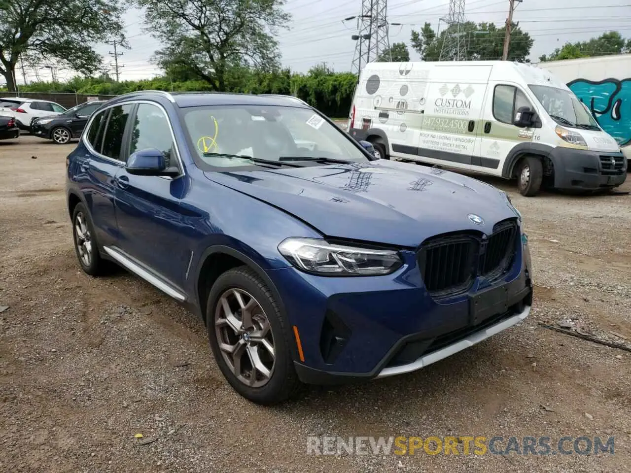 1 Фотография поврежденного автомобиля WBX57DP00NN145230 BMW X3 2022