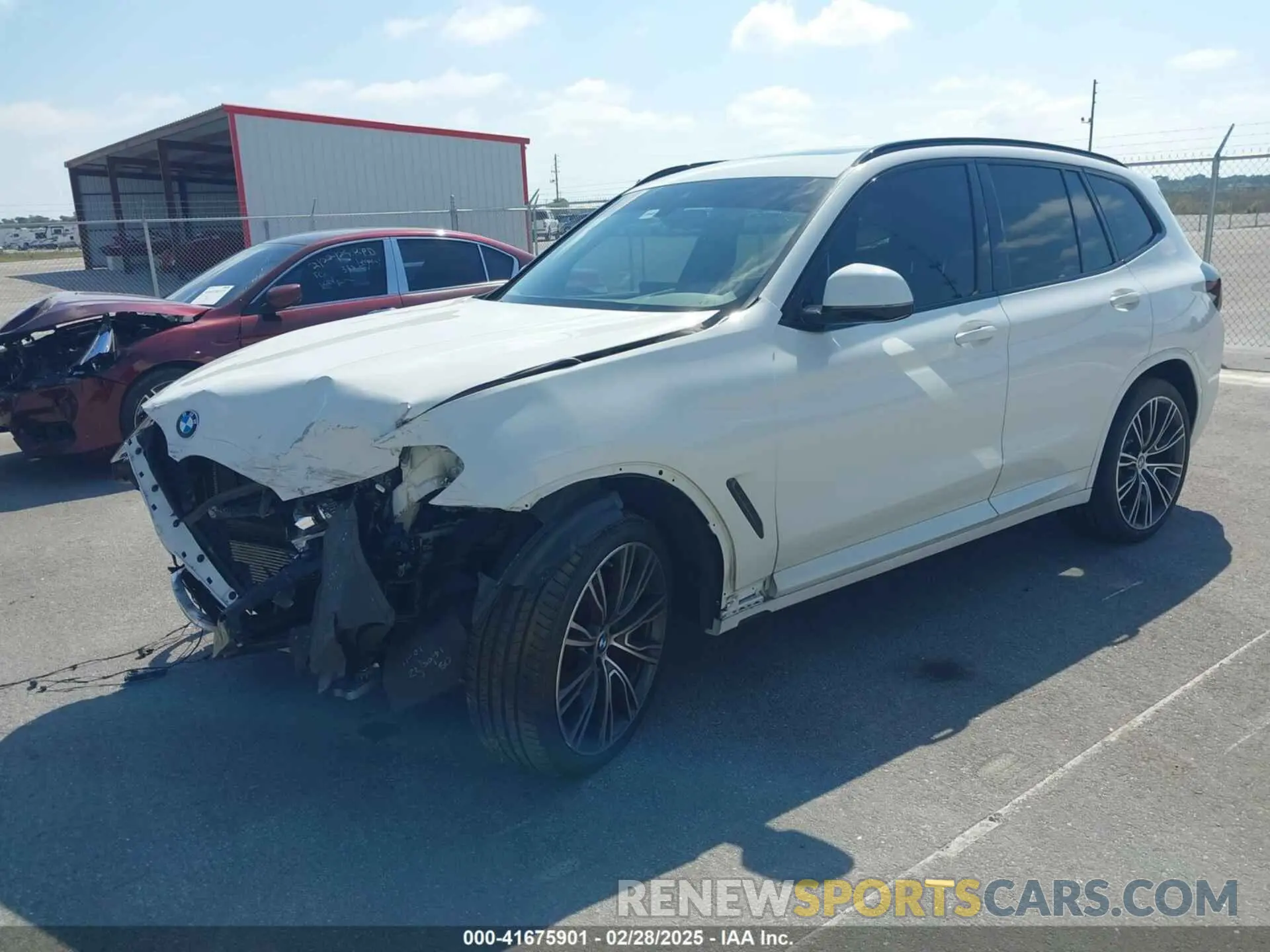 2 Photograph of a damaged car WBX57DP06NN173243 BMW X3 2022