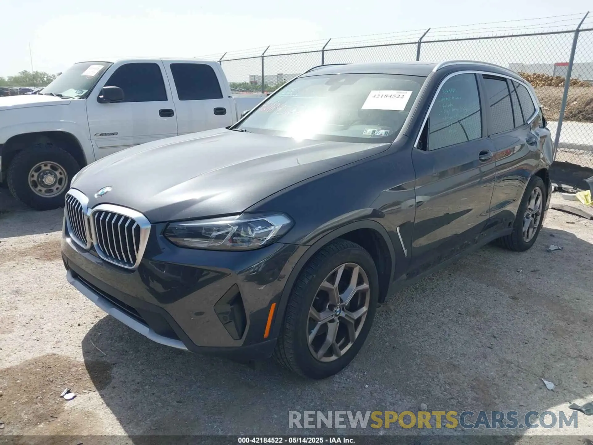 2 Photograph of a damaged car WBX57DP09NN168196 BMW X3 2022