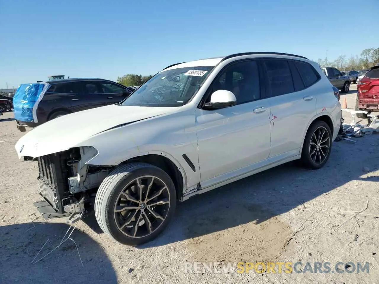 1 Photograph of a damaged car 5UX43DP01P9T01712 BMW X3 2023