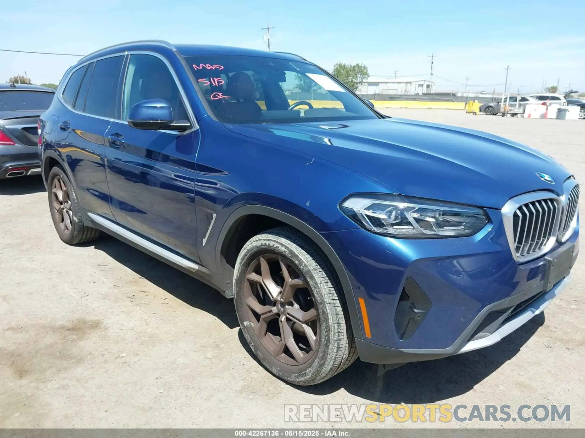1 Фотография поврежденного автомобиля 5UX43DP04P9P44100 BMW X3 2023