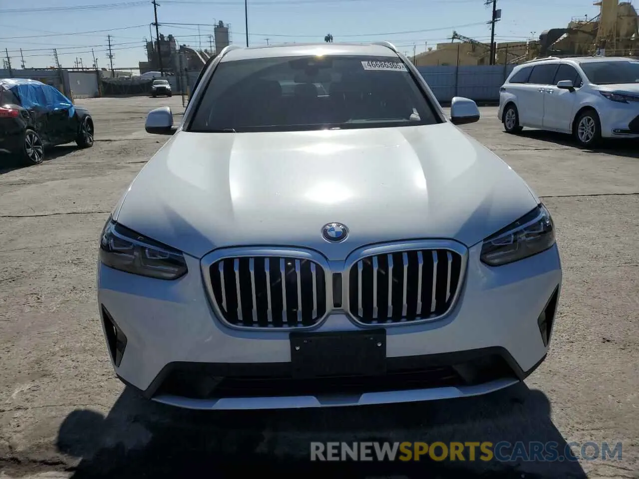 5 Фотография поврежденного автомобиля 5UX43DP05P9R57167 BMW X3 2023
