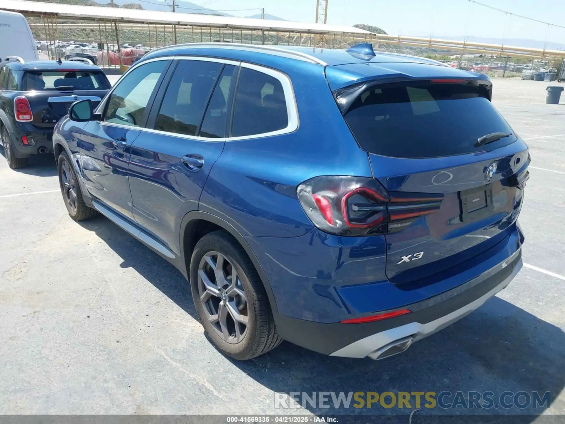 3 Фотография поврежденного автомобиля 5UX43DP05P9T36656 BMW X3 2023