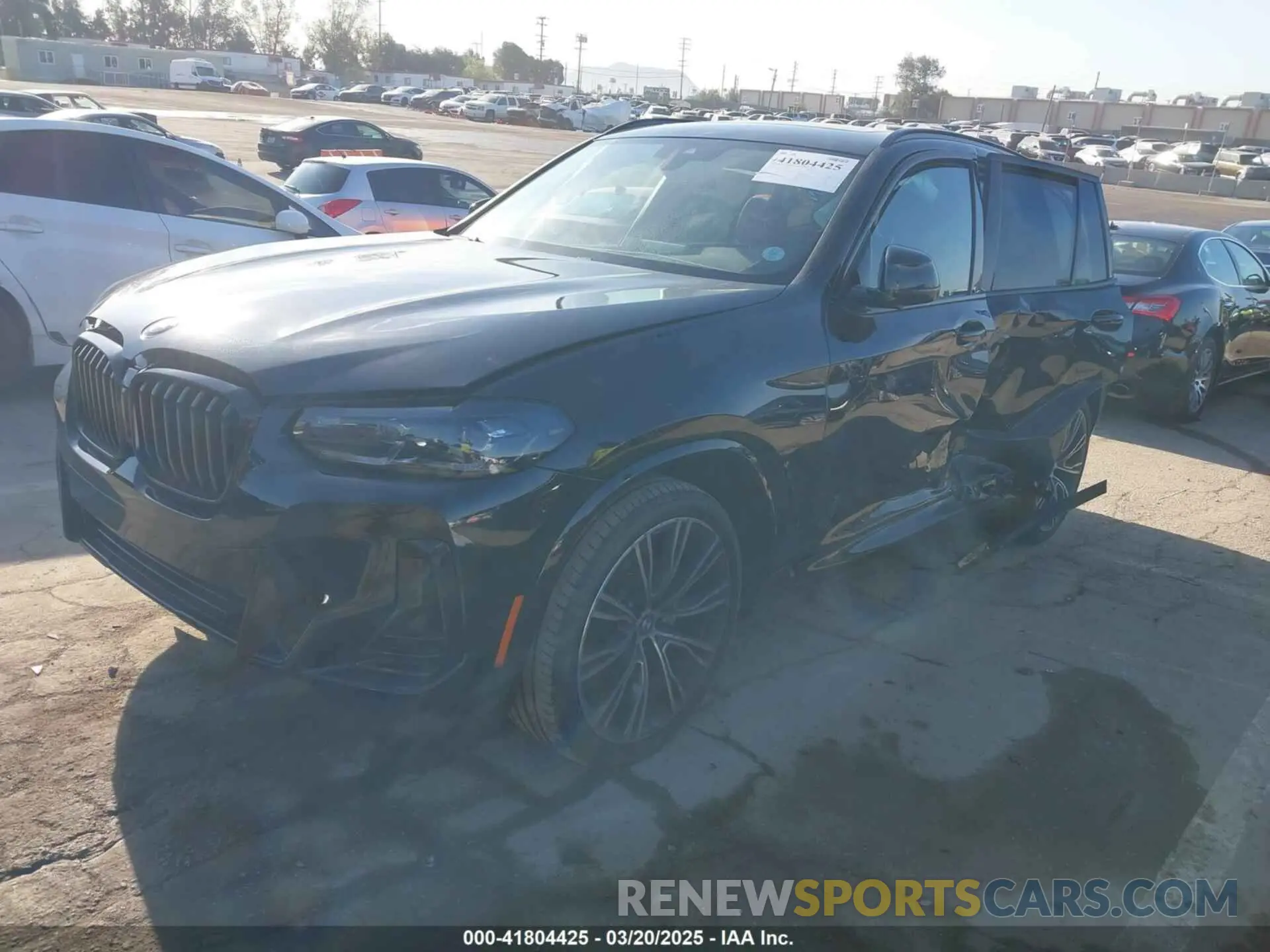 2 Photograph of a damaged car 5UX43DP08P9P10029 BMW X3 2023