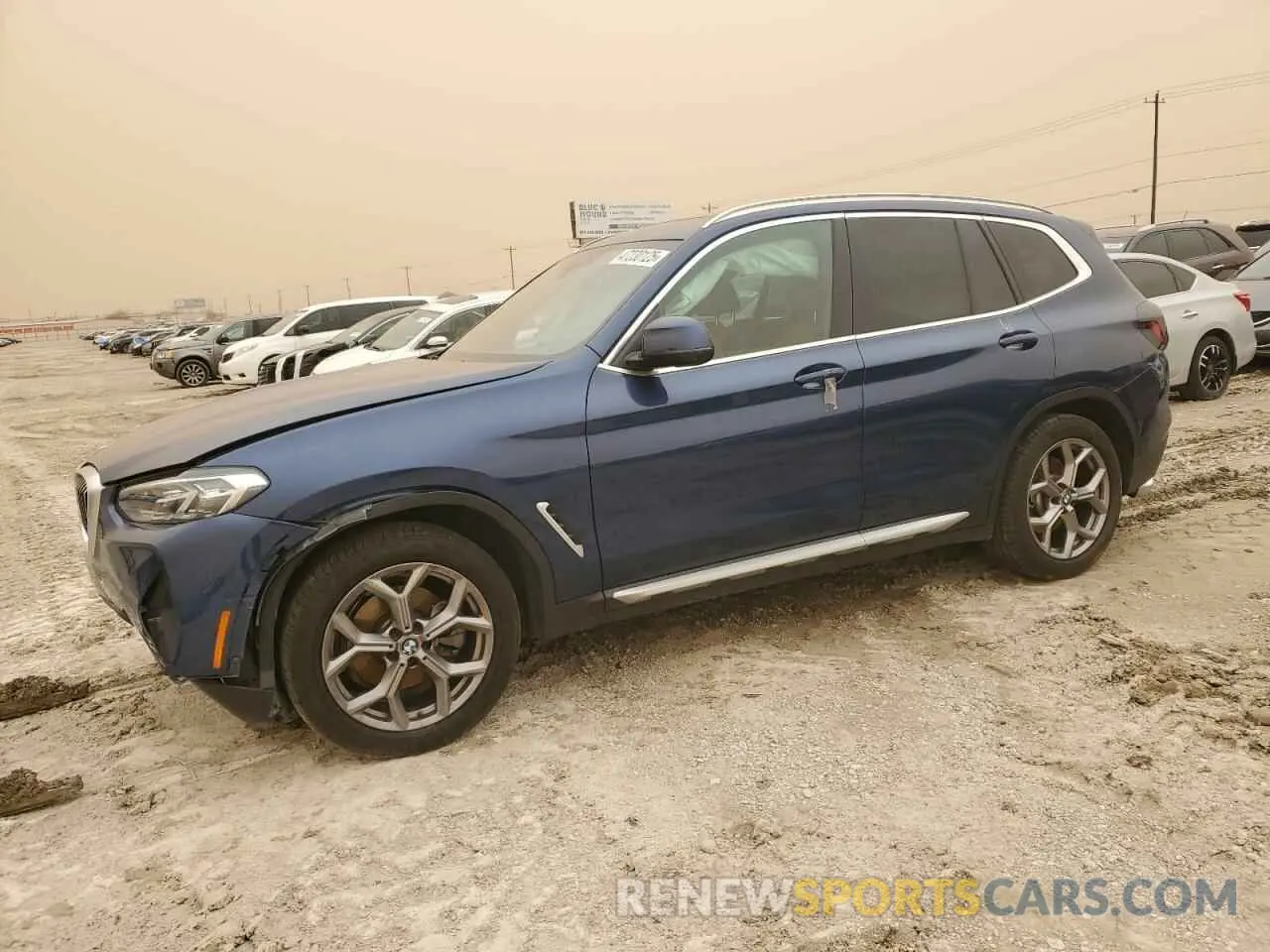 1 Photograph of a damaged car 5UX53DP00P9N79781 BMW X3 2023