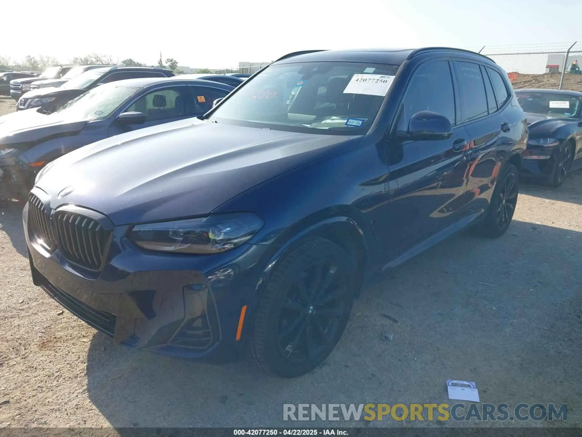 2 Photograph of a damaged car 5UX53DP03P9R64610 BMW X3 2023