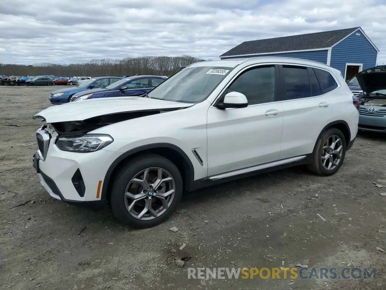 1 Photograph of a damaged car 5UX53DP03P9S05083 BMW X3 2023