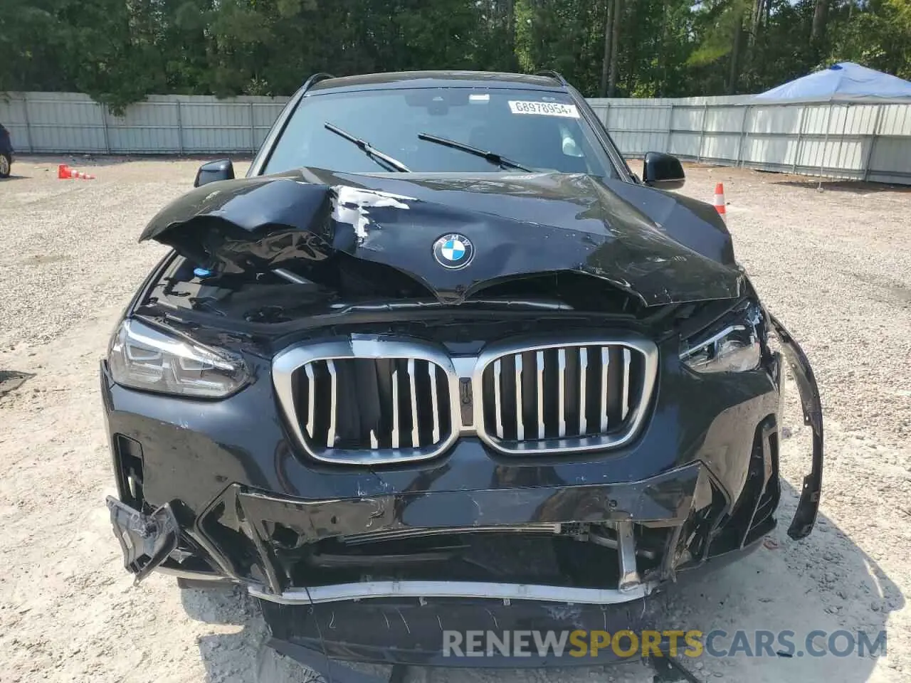 5 Photograph of a damaged car 5UX53DP08P9N60296 BMW X3 2023