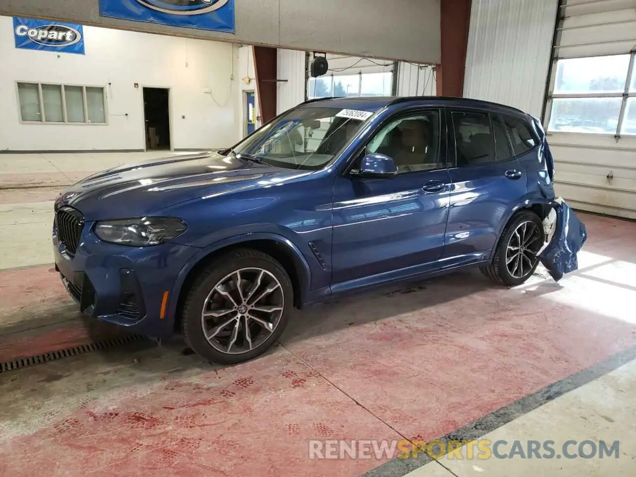 1 Photograph of a damaged car 5UX53DP09P9P76349 BMW X3 2023