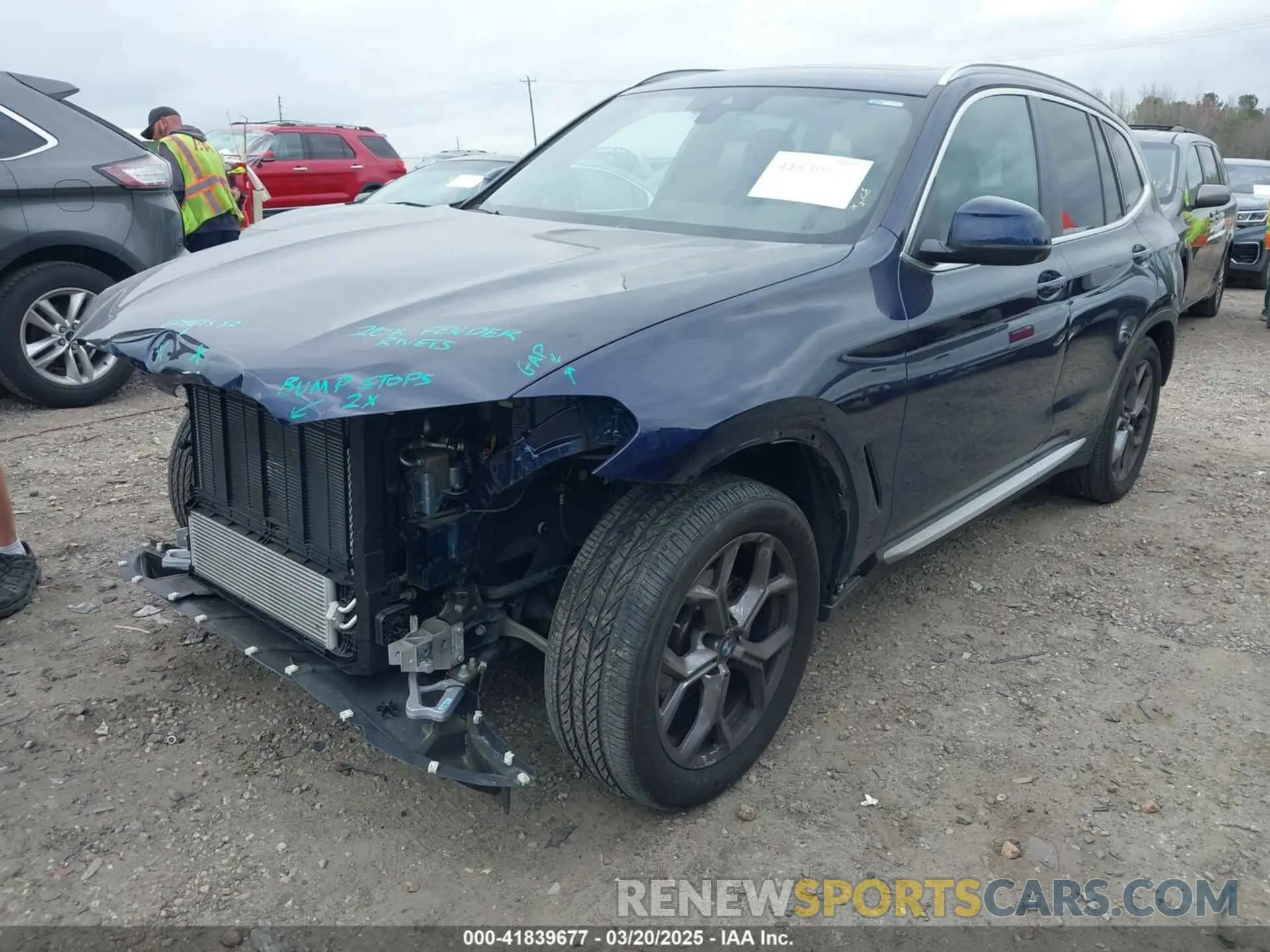 2 Фотография поврежденного автомобиля 5UX53DP0XP9T01583 BMW X3 2023