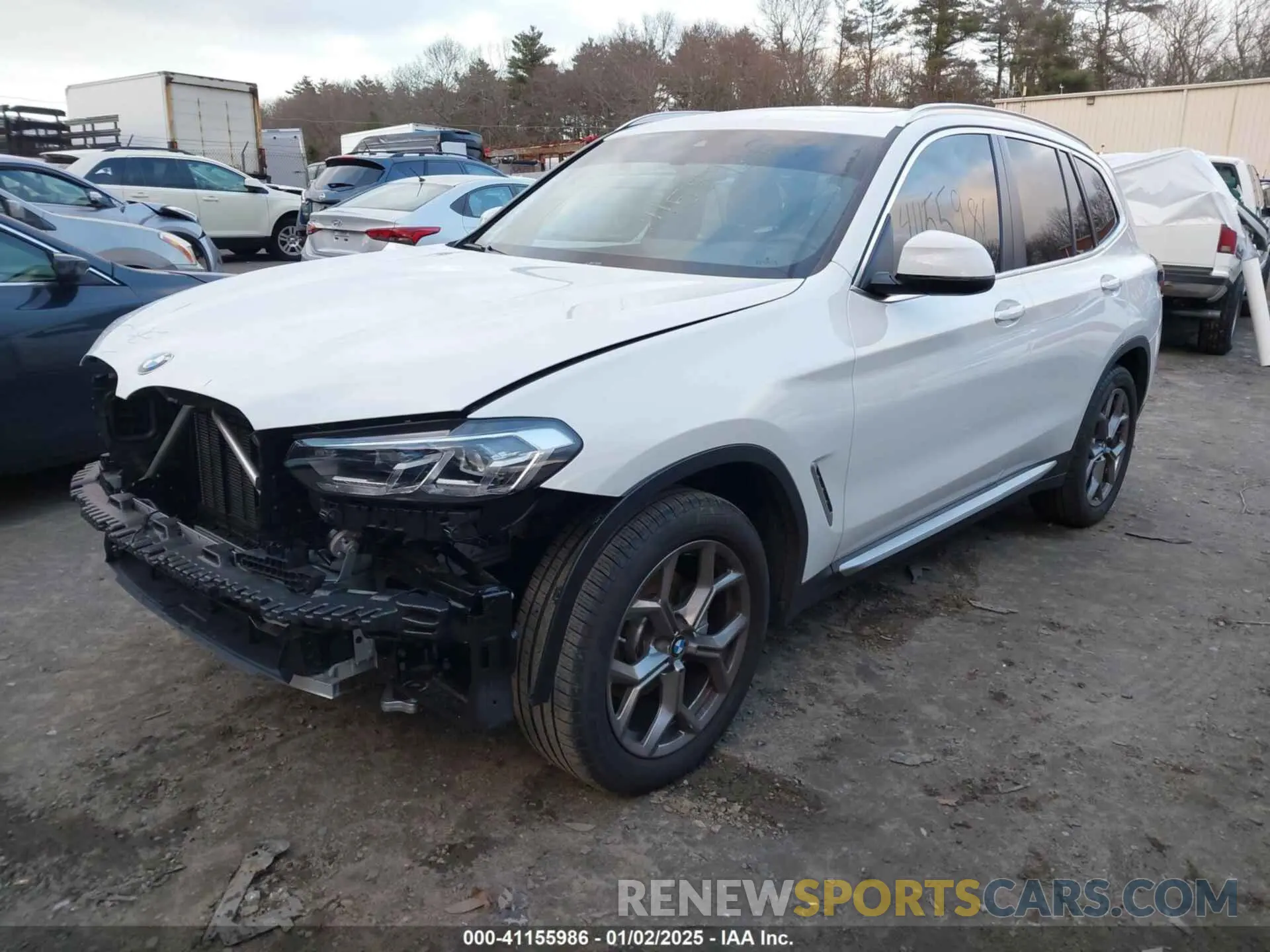 2 Фотография поврежденного автомобиля WBX57DP08PN208593 BMW X3 2023