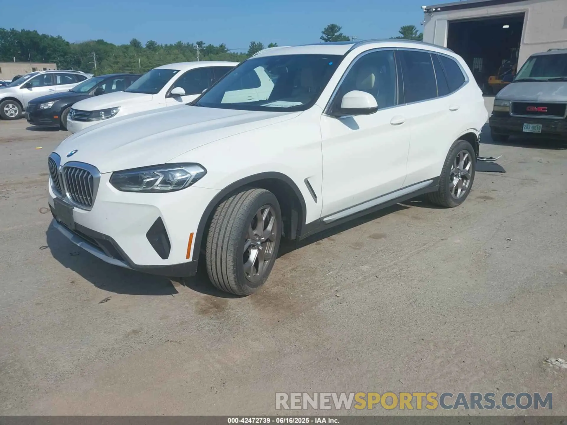 2 Photograph of a damaged car WBX57DP09PN209025 BMW X3 2023
