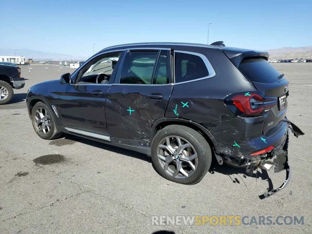 2 Photograph of a damaged car 5UX43DP00R9V00382 BMW X3 2024