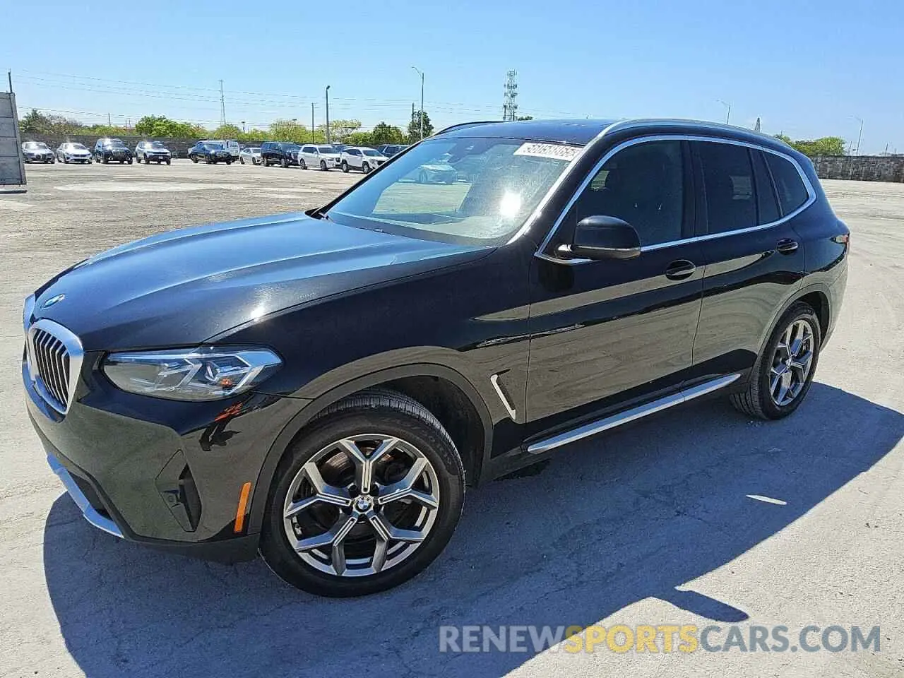 1 Photograph of a damaged car 5UX43DP00R9V04092 BMW X3 2024