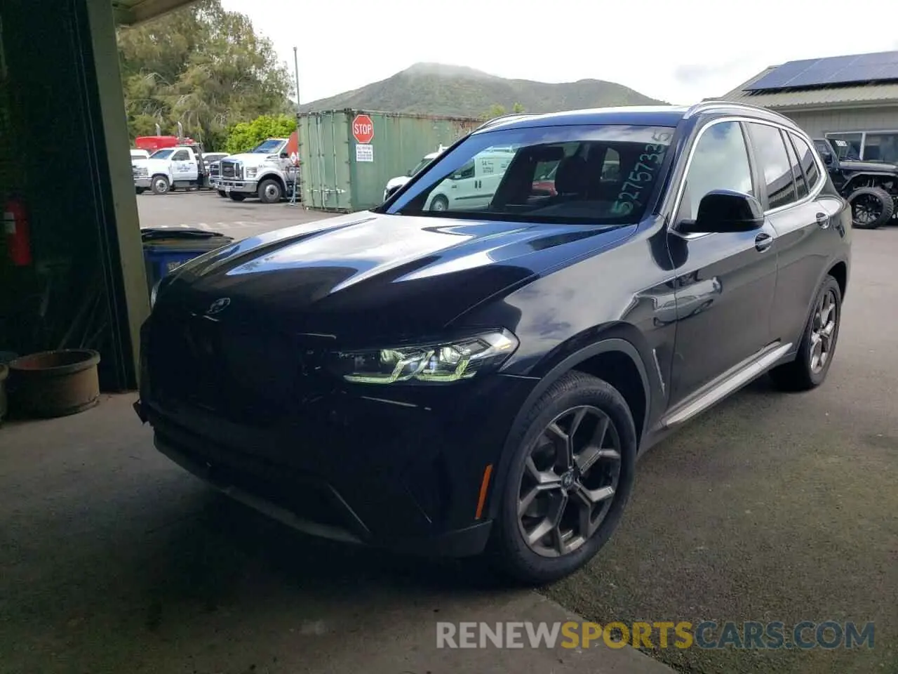 1 Photograph of a damaged car 5UX43DP01R9V52605 BMW X3 2024