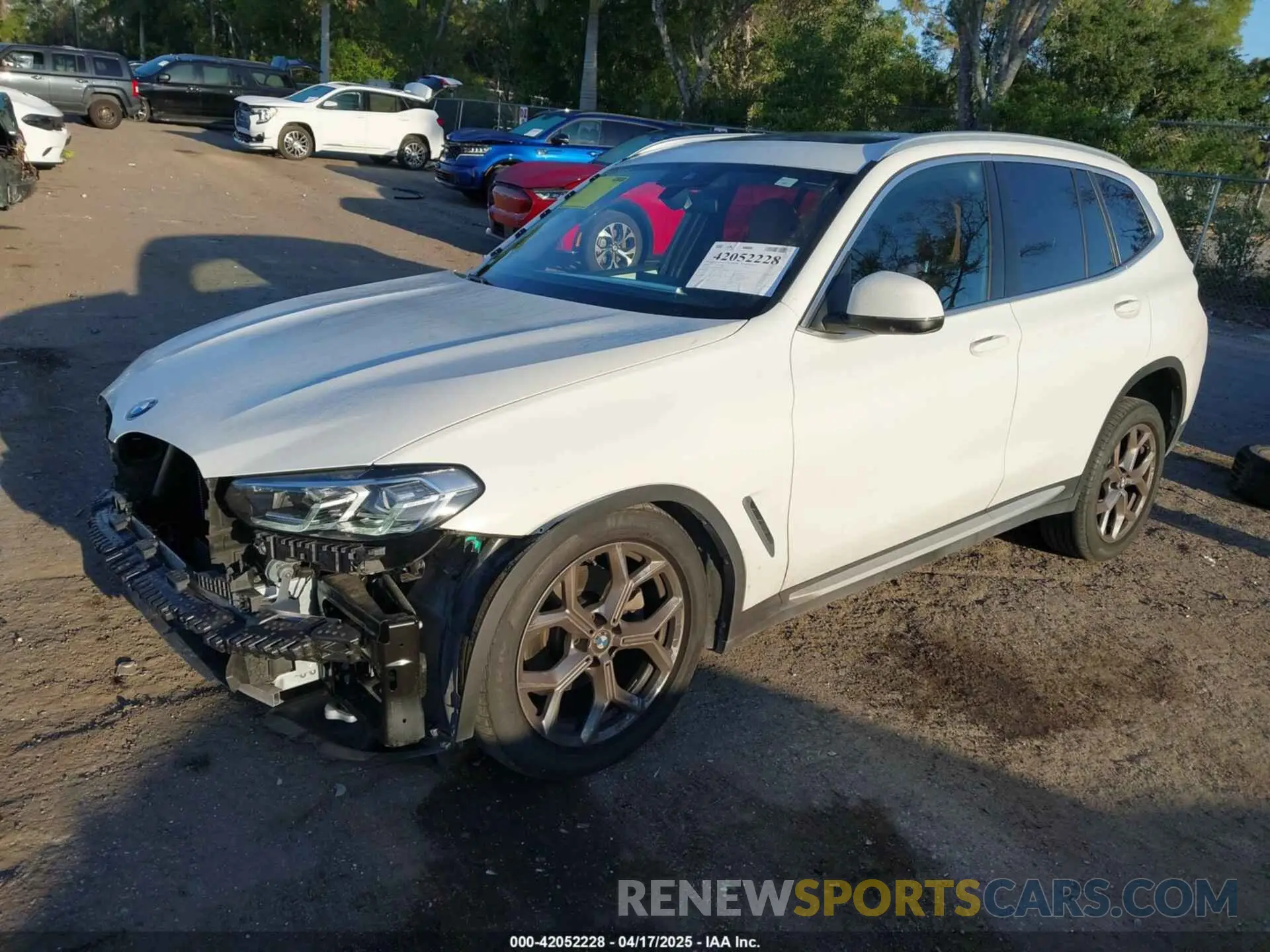 2 Photograph of a damaged car 5UX43DP02R9V01971 BMW X3 2024